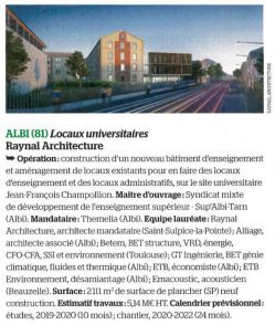 BETEM lauréat du concours avec RAYNAL Architecture et ALLIAGE