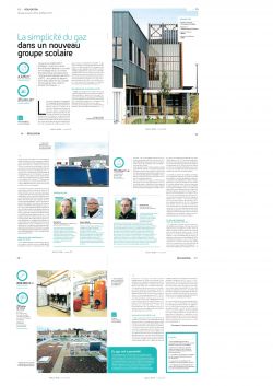 VECTEUR GAZ N°120 - Dossier Réalisation Le groupe Scolaire André-Siméon de GUIGNES